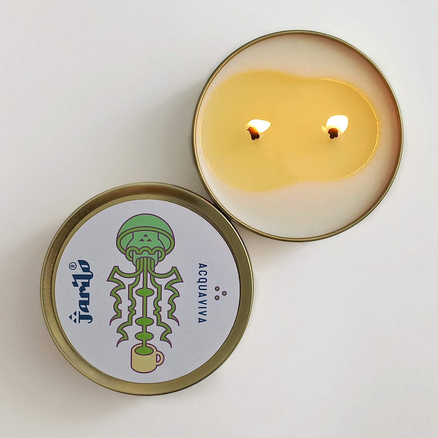 Vela aromática com notas de chá