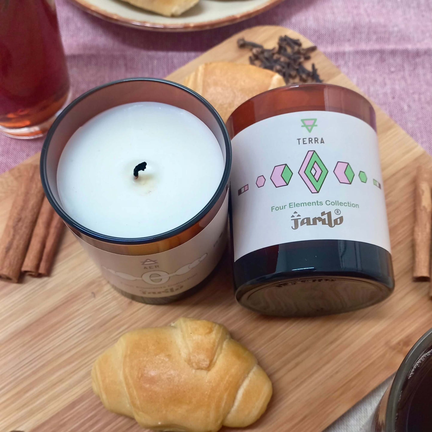 Vela Aromática Artesanal | TERRA | Notas de | 150g | Jarilo