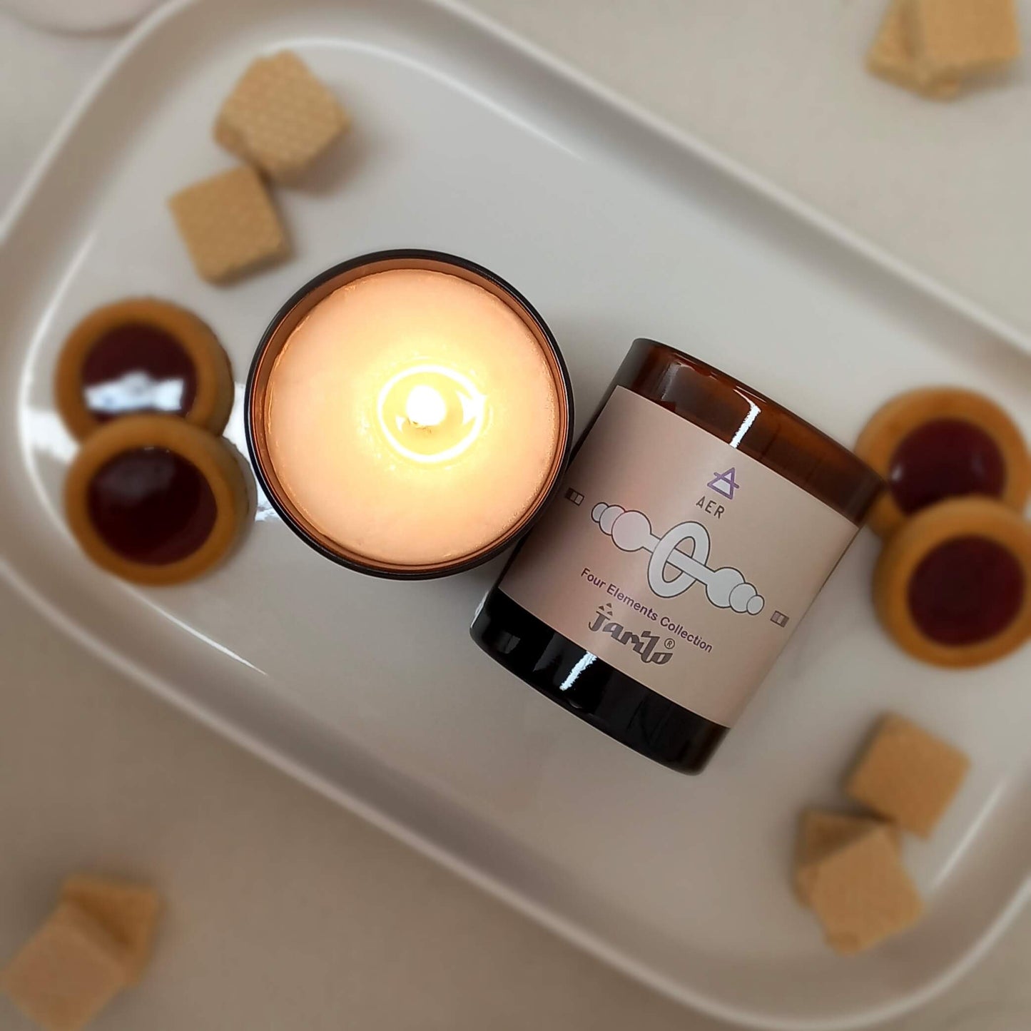 Vela Aromática Artesanal | AER | Notas de | 150g | Jarilo