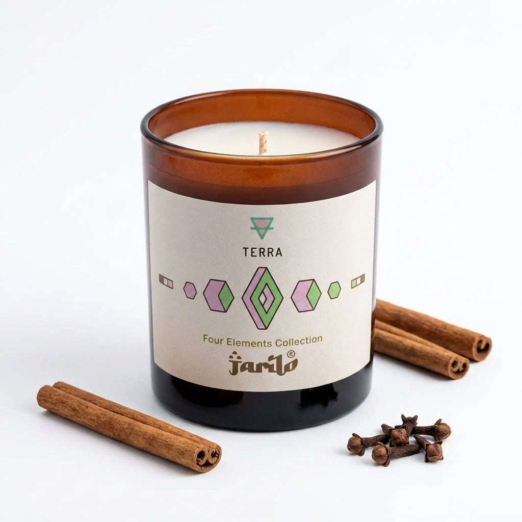 Vela Aromática Artesanal | TERRA | Notas de | 150g | Jarilo