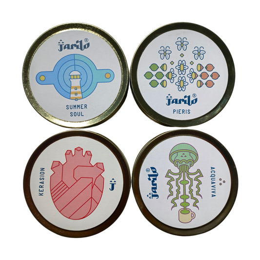 Special pack of 4 handmade scented candles | 4x250g | Jarilo